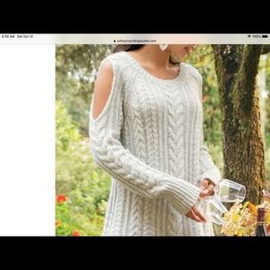 Cold shoulder sweater